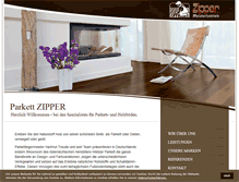 Tablet Screenshot of parkett-zipper.de